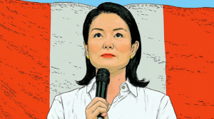Caricatura de Keiko Fujimori