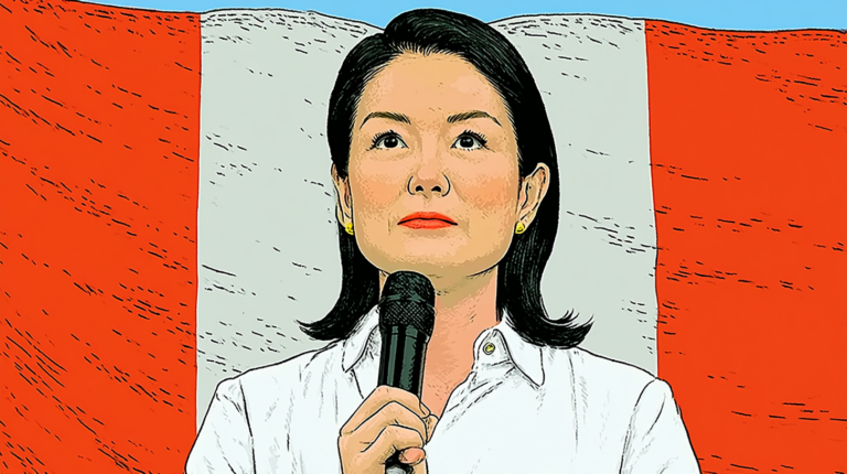 Caricatura de Keiko Fujimori
